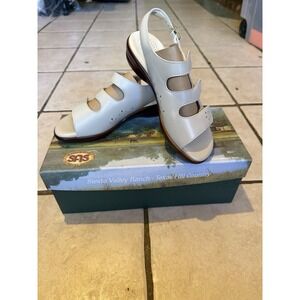 NIB SAS Quattro Bone Women's Leather Sandals Size 5.5